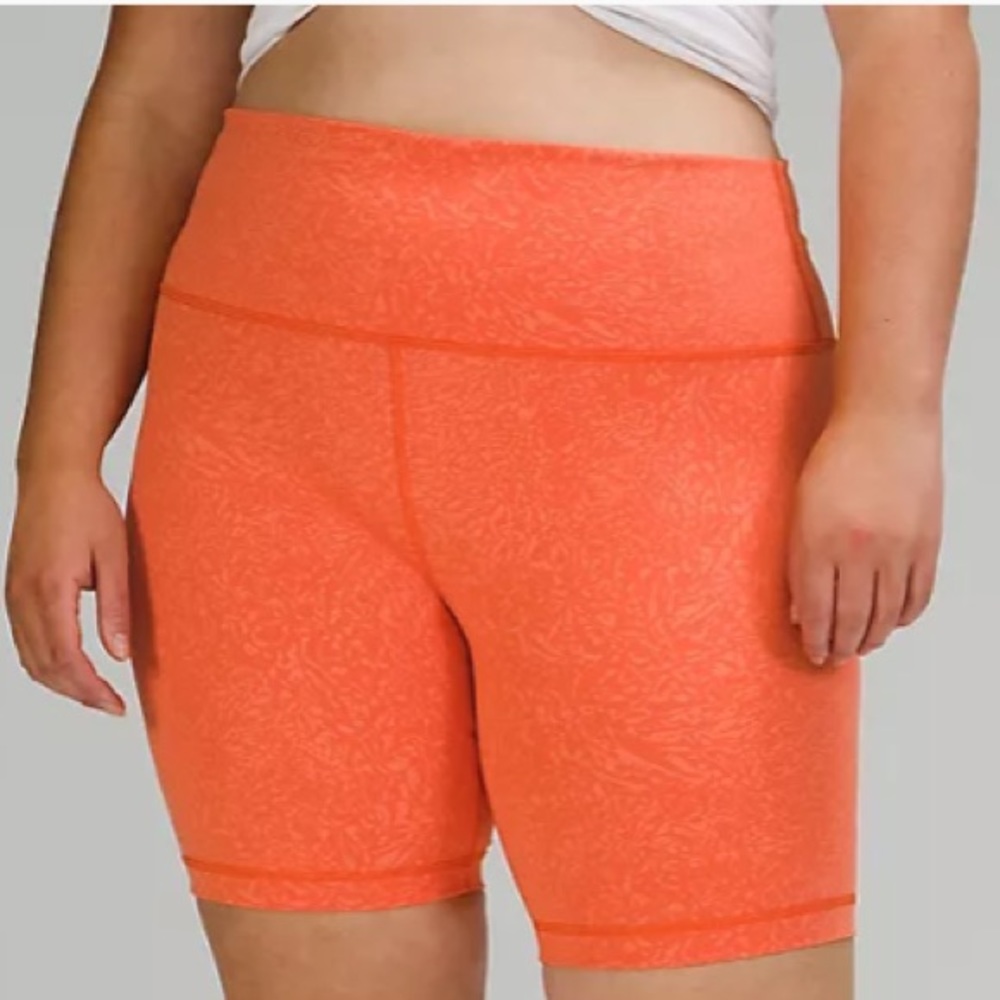 lululemon athletica Orange Athletic Shorts
